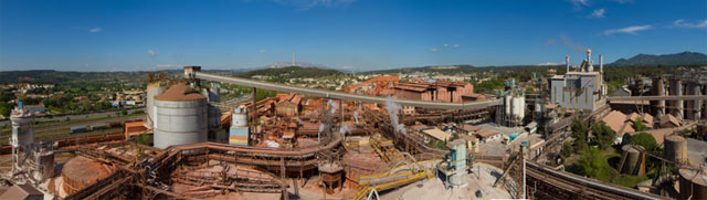 l'usine Altéo à Gardanne