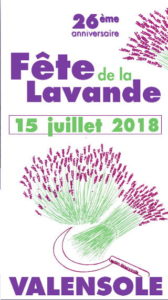 affiche de la fête de la lavande à Valensole