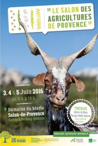 affiche du 1er salon des agricultures à Salon-de-Provence
