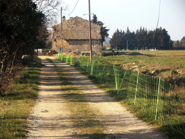 l'entrée de la ferme en mars 2016