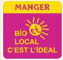 logo de l'opération manger bio et local c'est l'idaéal
