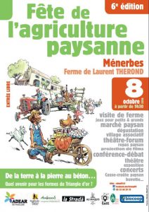 Affiche de la fête de l'agriculture paysanne à Ménerbes