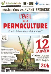 l'affiche du documentaire l'éveil de la permaculture