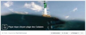 pique nique plage Catalans Bleu Tomate