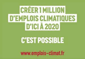 Emplois-climat affiche plate-forme