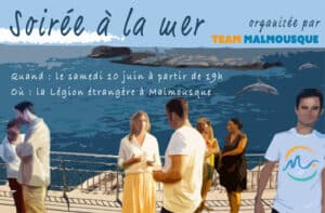 soirée à la mer avec la Team Malmousque