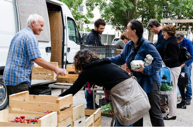 Distribution aux Paniers Marseillais