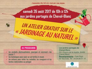 affiche atelier jardinage