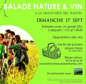 affiche balade nature et vin