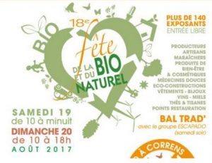 affiche fête de la bio et du naturel