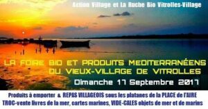 affiche de la foire bio de Vitrolles