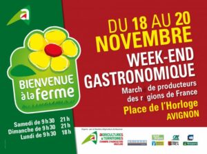 affiche WE gastro Avignon 2017 Bleu Tomate