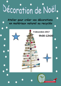 Atelier déco de Noël avec Semailles