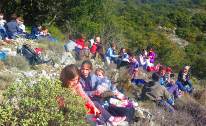 Randonnée en Luberon pour les élèves des Taillades