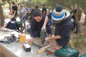 Au Loubatas chantier participatif