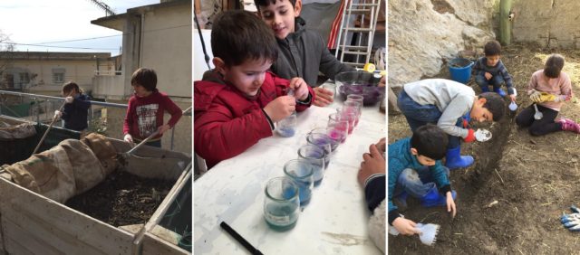 Les enfants jardinent à la Déviation Bleu Tomate le mag