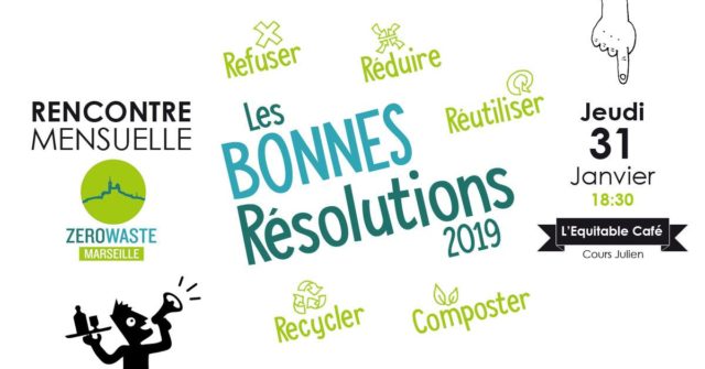 les bonnes résolutions 2019 avec Zéro Waste