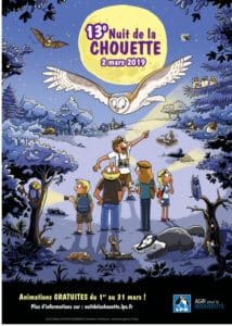 Nuit de la chouette affiche complète Bleu Tomate