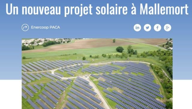 projet solaire Mallemort