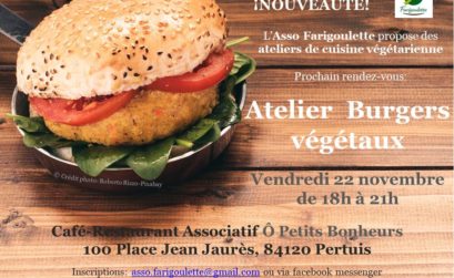 burger végétal avec Farigoulette