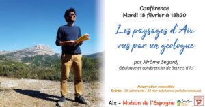 le géologue anime la conférence