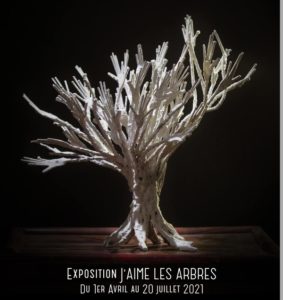 affiche de l'expo "j'aime les arbres" à l'Isle-sur-la-Sorgue