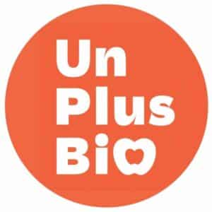 logo un plus bio 2021 Bleu Tomate