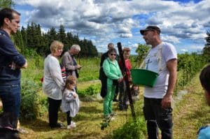 Visite ramboiseriaie - la ferme de cabrieres Bleu Tomate le mag