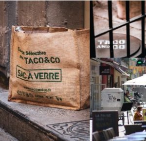 Pour la collecte du verre dans le centre d'Arles, Taco & Co fournit des sacs solides, pratiques et écolo