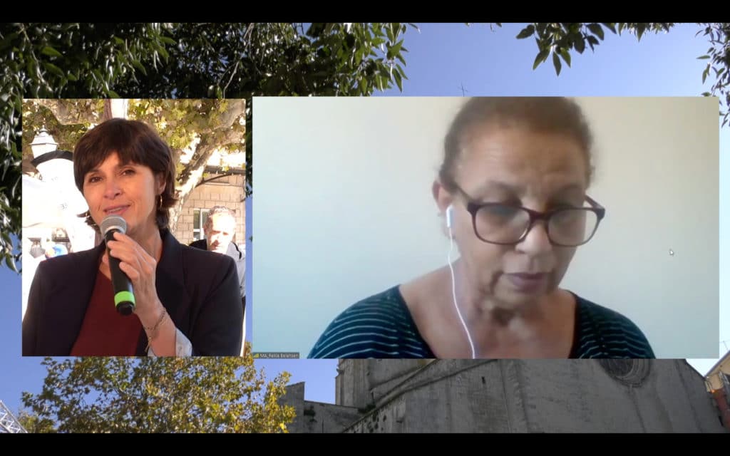 Carine AIGON reçoit Rekia BELHASEN en duplex Bleu Tomate le mag