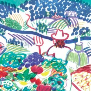 affiche Vivant 2021 Bleu Tomate