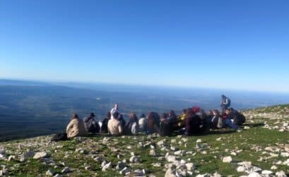 Au sommet du Ventoux face sud