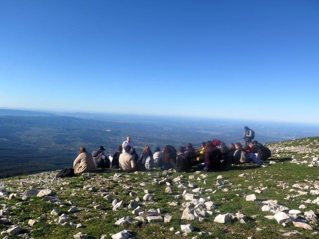 Au sommet du Ventoux face sud