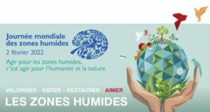 affiche journée mondiale zones humides 2022 Bleu Tomate