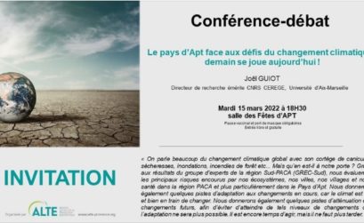 conférence climat APT ALTE