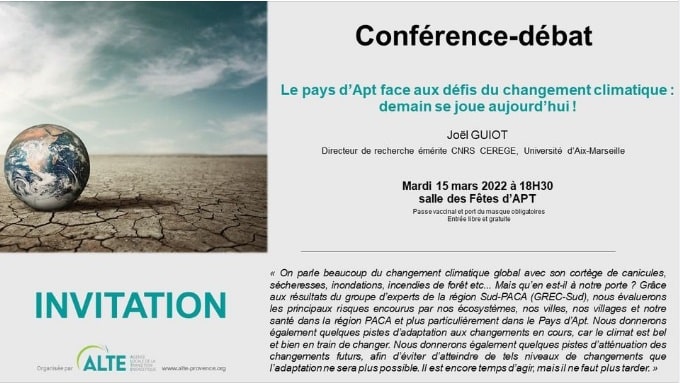 conférence climat APT ALTE