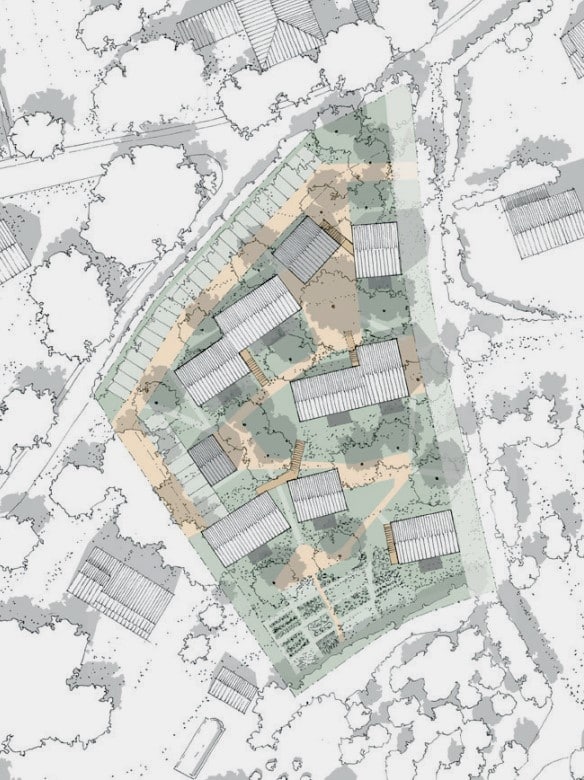 le terrain de Lagnes où s'implantera le projet