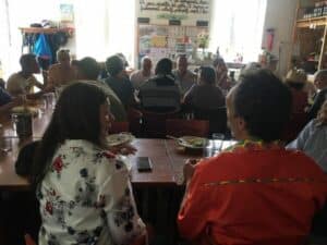 2 réunions d'information par mois depuis le mois de janvier pour le conseil local de l'alimentation © Au Maquis Bleu Tomate