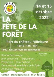 Villelaure et la fête de la Forêt crédit le FIL