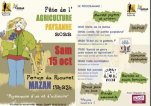 fête de l'agriculture paysanne 2022 à Mazan