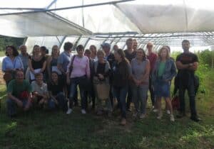 visite de la ferme bio S'aime la Terre par les acteurs et partenaires