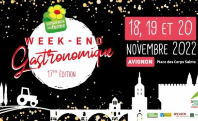 affiche WE gastro Avignon Bienvenue à la ferme