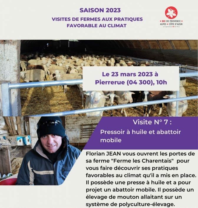 7e visite ferme pro-climat à Pierrerue 04