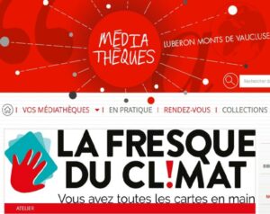 affiche Fresque climat médiathèque Cabrières