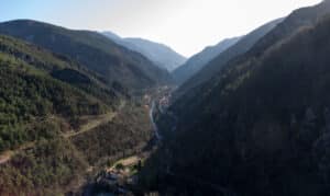 Le villagede Breil-sur-Roya avant le passage de la tempête Alex en 2020