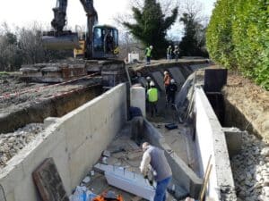 aménagement sur le canal de Manosque