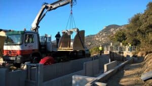 travaux sur le canal maître de Manosque