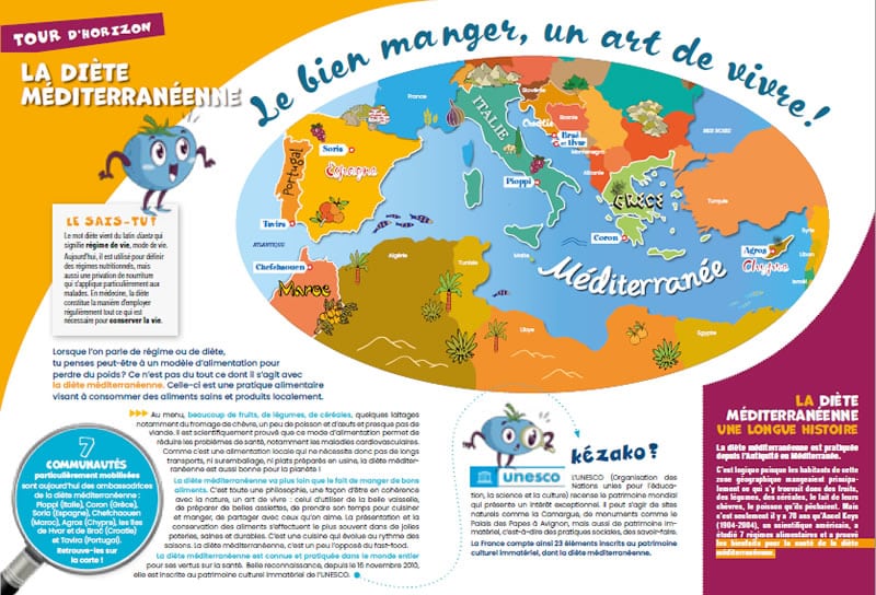 Une double page du magazine