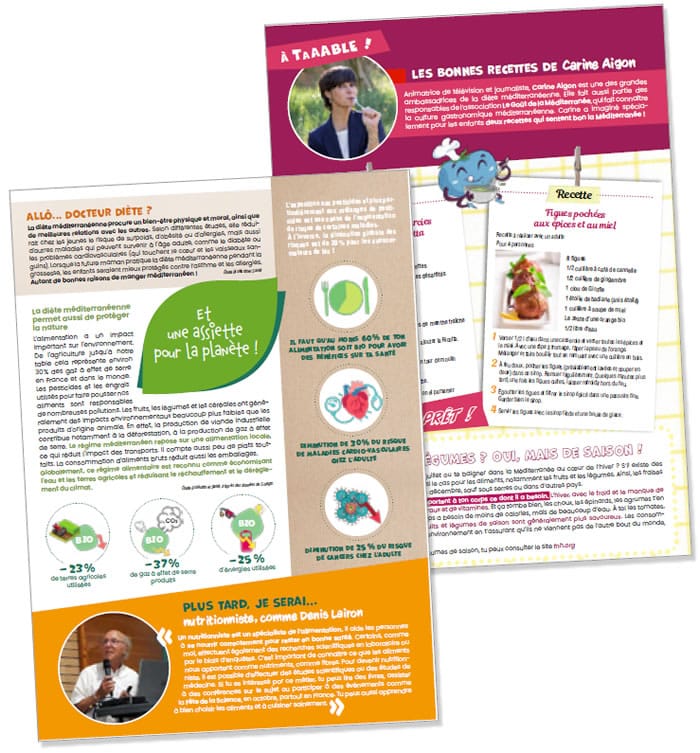 Un exemple de pages du magazine