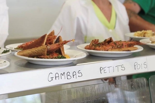 la cantine propose un repas de chef étoilé